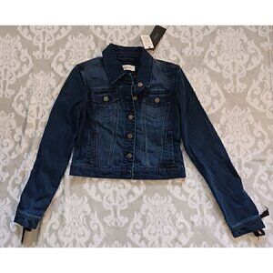 Blue Revival | Black Satin Lace Up Back Alex Jacket /NWT, Size Small